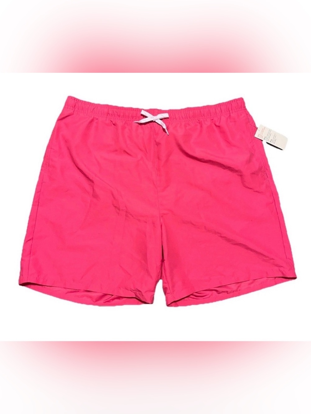 Old Navy Pink Swim Trunks Mens Size XL UPF 40 NWT Mesh Lined 7” Inseam Swimwear